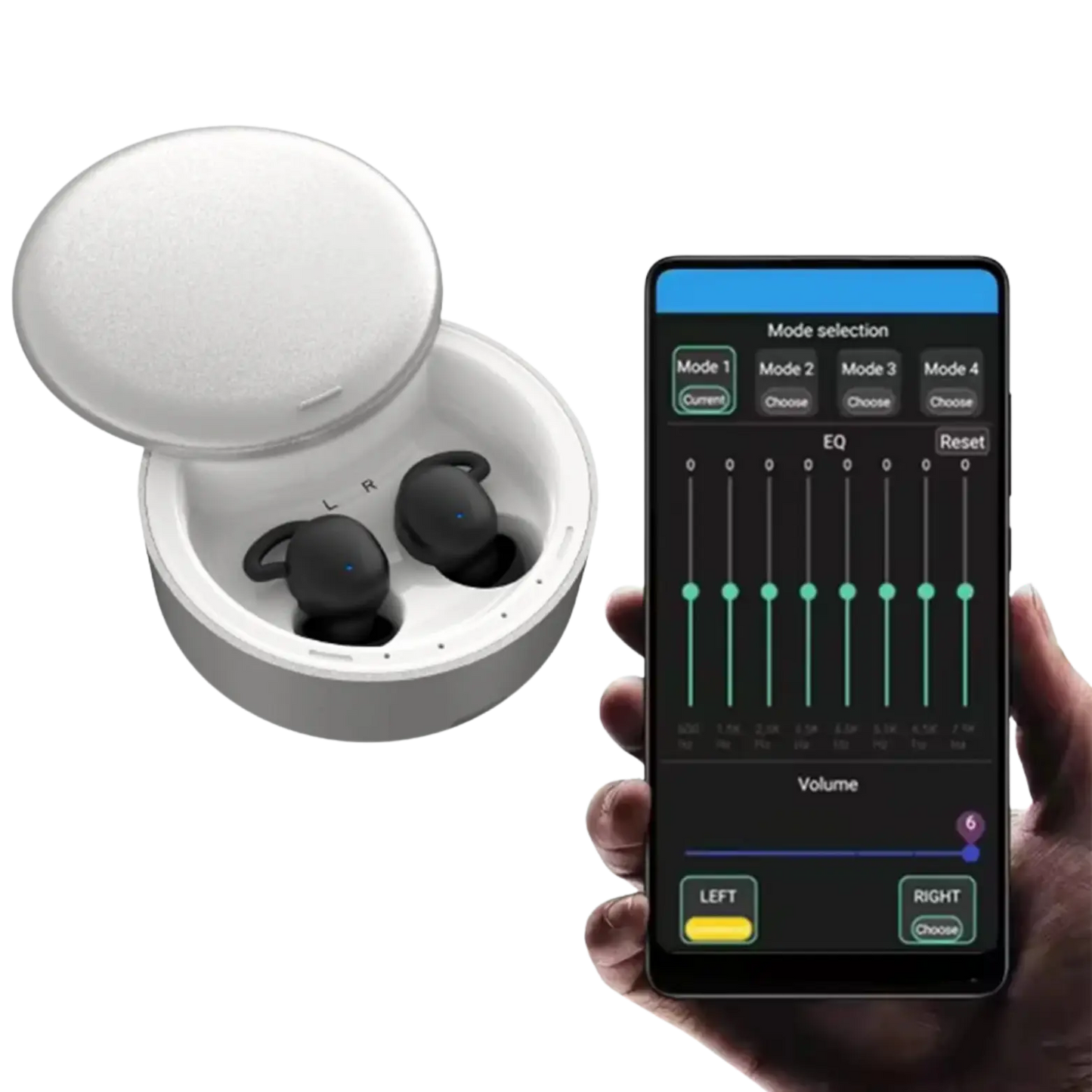 Aparaty słuchowe HeaSouls™ Bluetooth ITE (sterowane aplikacją)