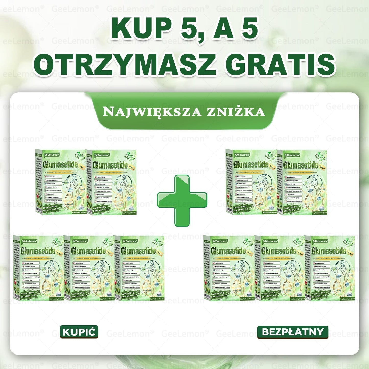 👩‍⚕️🎁 𝐆𝐞𝑒𝐿𝑒𝐦𝐨𝐧® 𝐆𝐥𝐮𝐦ase𝐭𝐢𝐝𝐞 𝟖 𝐰 𝟏 Smukły i Zdrowy Nano Plaster z Mikronakłuciami 🇵🇱(Tylko raz dziennie, widoczne zmiany już w 7 dni)✅ Na otyłość, 🅛🅞🅞🅢🅔 🅢🅚🅘🅝 wiotką skórę, cukrzycę, bezdech senny, problemy ze stawami i wiele więcej