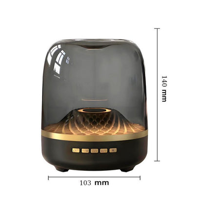 Nowe oszklone kolorowe światło bluetooth stereo
