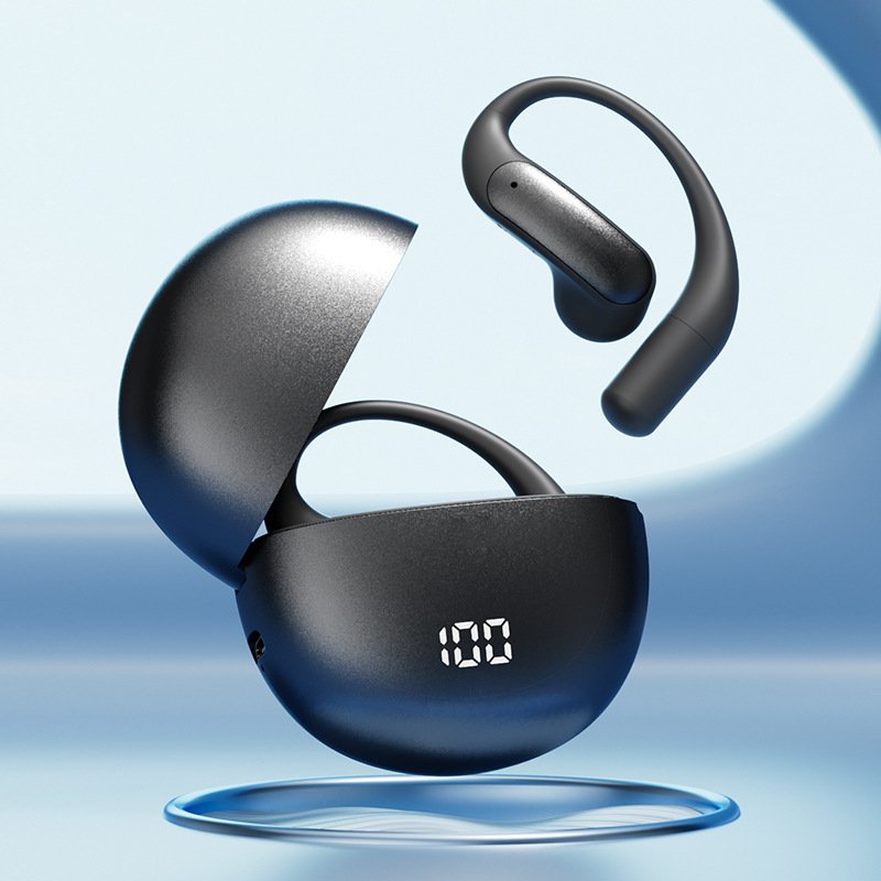 Bezprzewodowe słuchawki Bluetooth z inteligentnym tłumaczeniem AI przez przewodnictwo powietrzne.